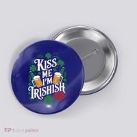 Me I’M Irishish Funny St Patrick’S Day Beer Ing Gift Button thumb 0