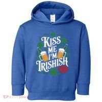 Me I’M Irishish Funny St Patrick’S Day Beer Ing Gift Toddler Hoodie thumb 0