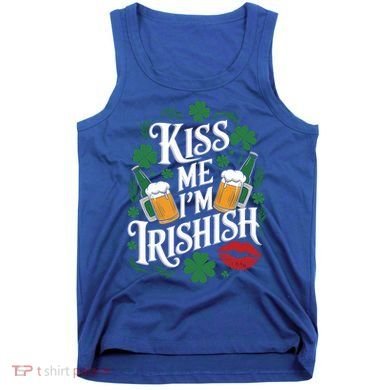 Me I’M Irishish Funny St Patrick’S Day Beer Ing Gift Tank Top