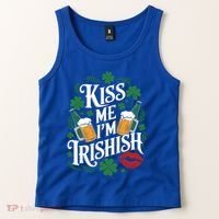 Me I’M Irishish Funny St Patrick’S Day Beer Ing Gift Tank Top thumb 2