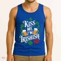 Me I’M Irishish Funny St Patrick’S Day Beer Ing Gift Tank Top thumb 3