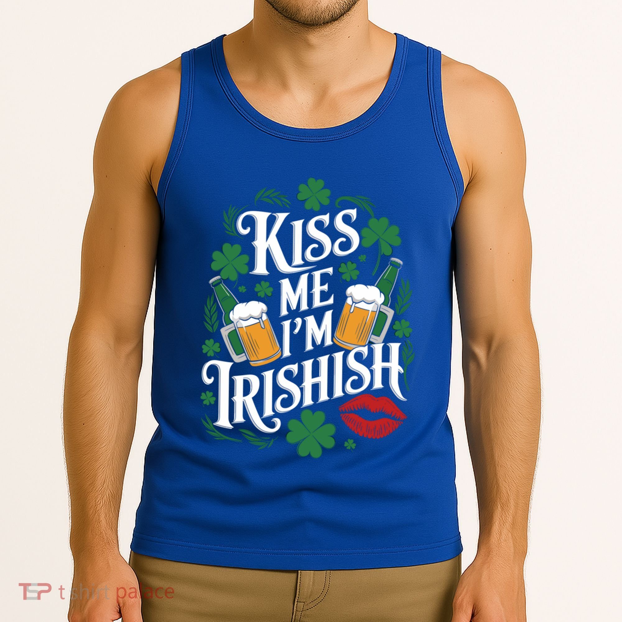 Me I’M Irishish Funny St Patrick’S Day Beer Ing Gift Tank Top