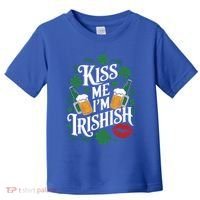 Me I’M Irishish Funny St Patrick’S Day Beer Ing Gift Toddler T-Shirt thumb 0