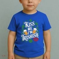 Me I’M Irishish Funny St Patrick’S Day Beer Ing Gift Toddler T-Shirt thumb 2