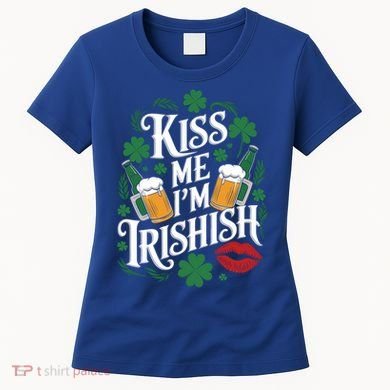 Me I’M Irishish Funny St Patrick’S Day Beer Ing Gift Women's T-Shirt