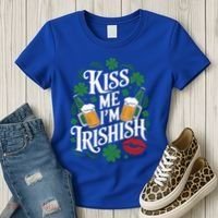 Me I’M Irishish Funny St Patrick’S Day Beer Ing Gift Women's T-Shirt thumb 3