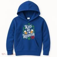 Me I’M Irishish Funny St Patrick’S Day Beer Ing Gift Kids Hoodie thumb 0