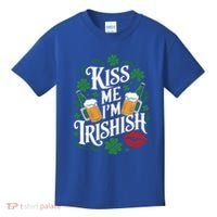 Me I’M Irishish Funny St Patrick’S Day Beer Ing Gift Kids T-Shirt thumb 0