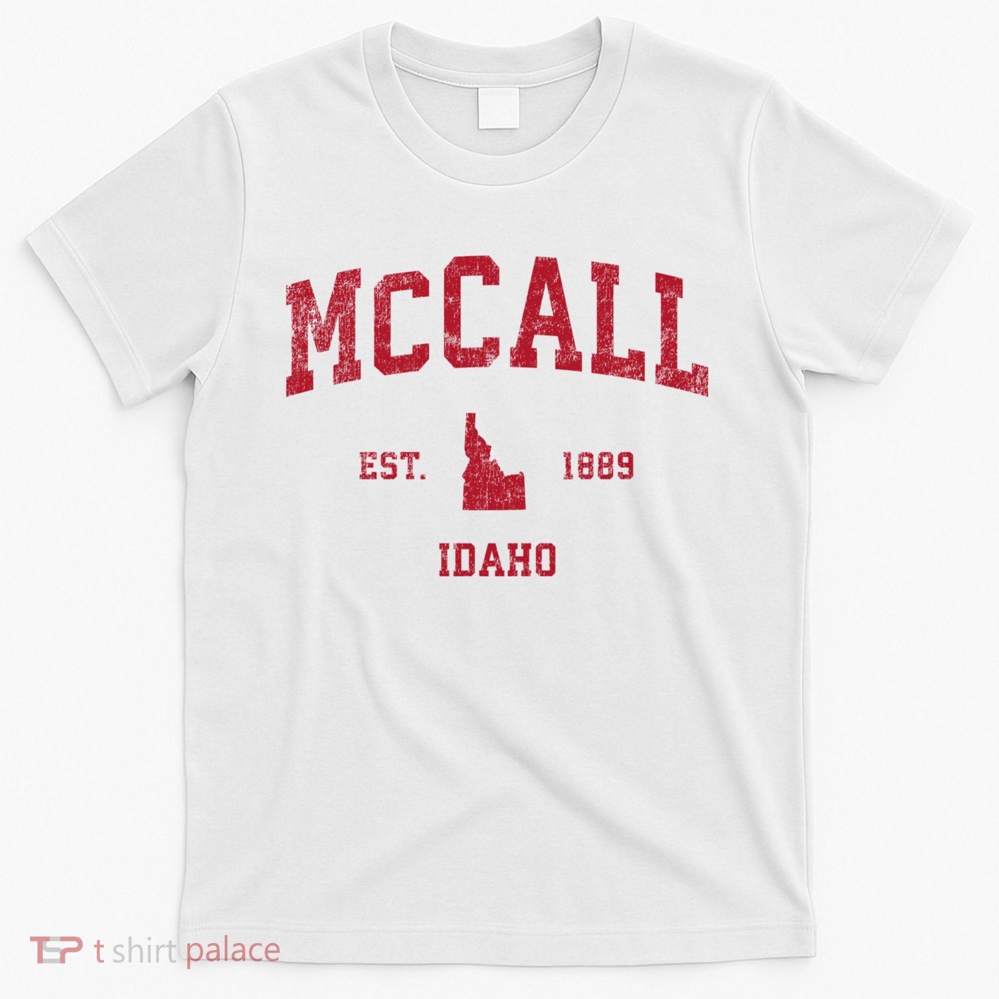 Mccall Idaho Id Vintage Sports T-Shirt
