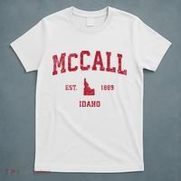 Mccall Idaho Id Vintage Sports T-Shirt thumb 5