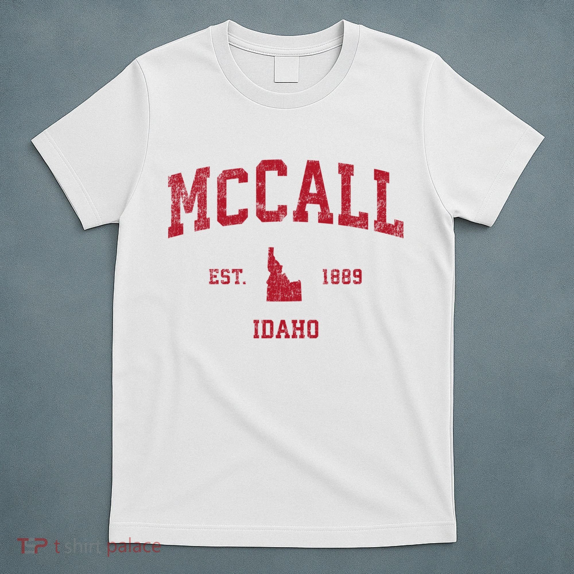 Mccall Idaho Id Vintage Sports T-Shirt
