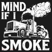 Mind If I Smoke Semi Truck Driver Trucker Big Rig Trucking Kids Sweatshirt thumb 2