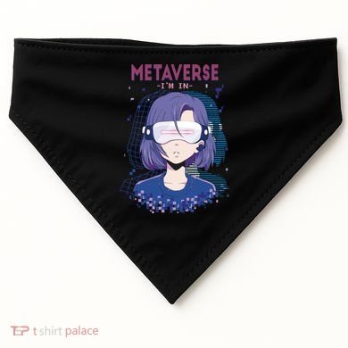 Metaverse I'm In Anime USA-Made Doggie Bandana