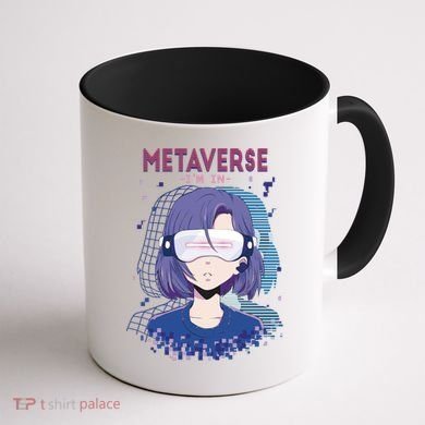 Metaverse I'm In Anime Coffee Mug back