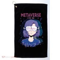 Metaverse I'm In Anime Golf Towel thumb 0