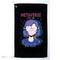Metaverse I'm In Anime Golf Towel thumb 0
