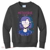 Metaverse I'm In Anime Kids Sweatshirt thumb 0