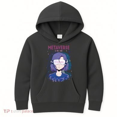 Metaverse I'm In Anime Kids Hoodie