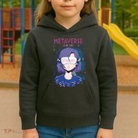 Metaverse I'm In Anime Kids Hoodie thumb 3