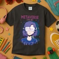 Metaverse I'm In Anime Kids T-Shirt thumb 3