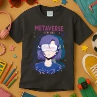 Metaverse I'm In Anime Kids T-Shirt thumb 3