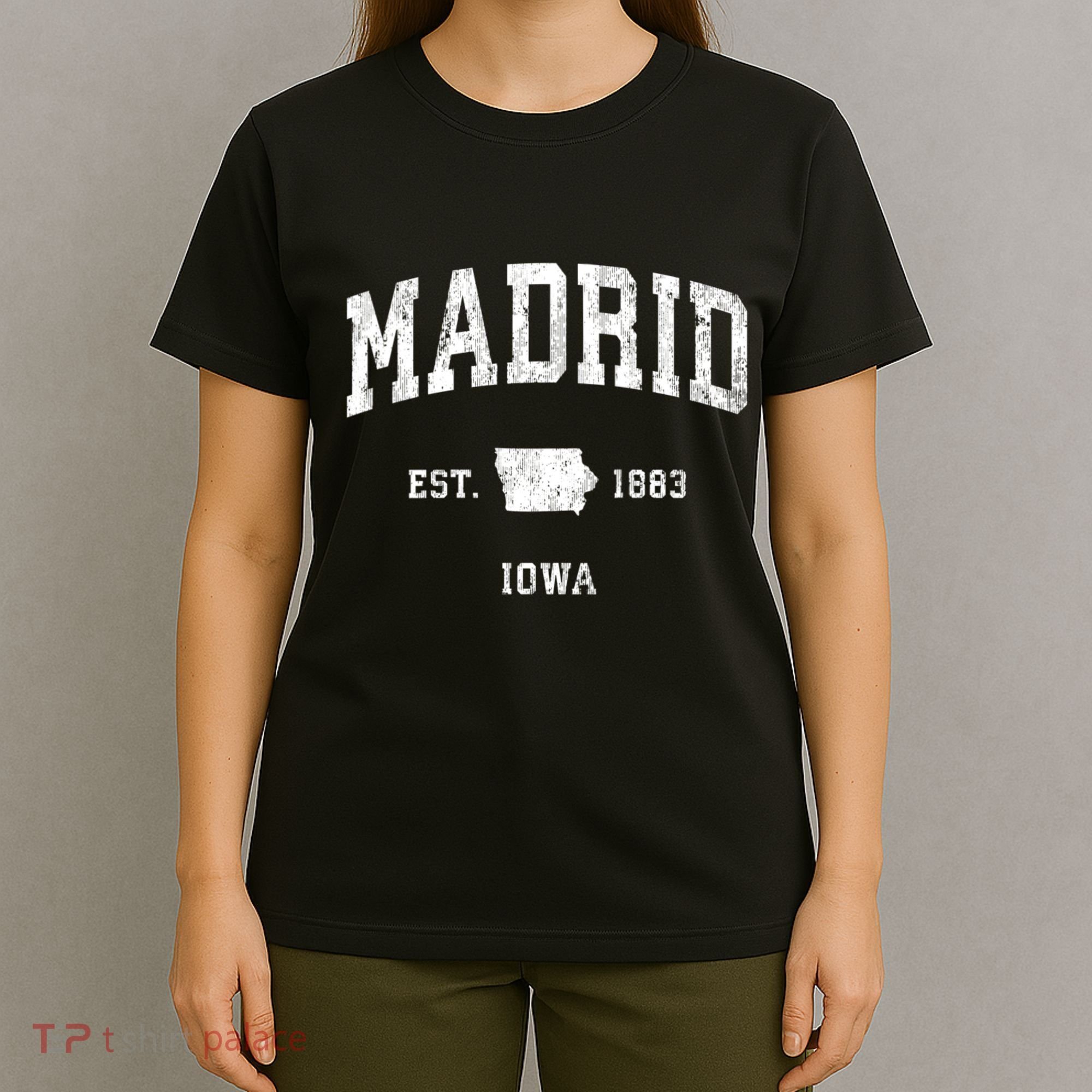 Madrid Iowa Ia Vintage Athletic T-Shirt