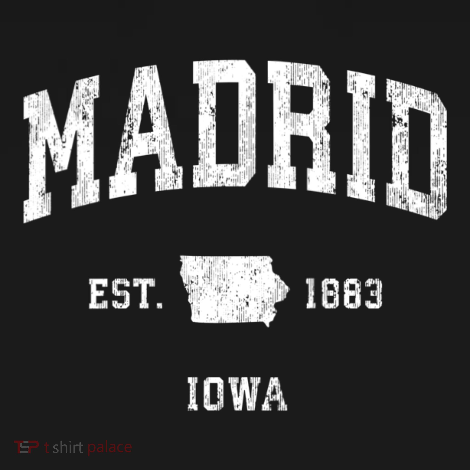 Madrid Iowa Ia Vintage Athletic T-Shirt