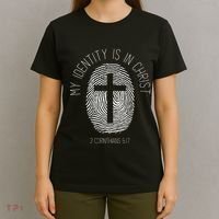 My Identity Is In Christ Jesus Christian Bible Verse T-Shirt thumb 4