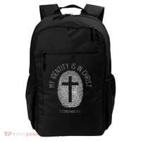 My Identity Is In Christ Jesus Christian Bible Verse Backpack thumb 0