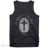 My Identity Is In Christ Jesus Christian Bible Verse Tank Top thumb 0
