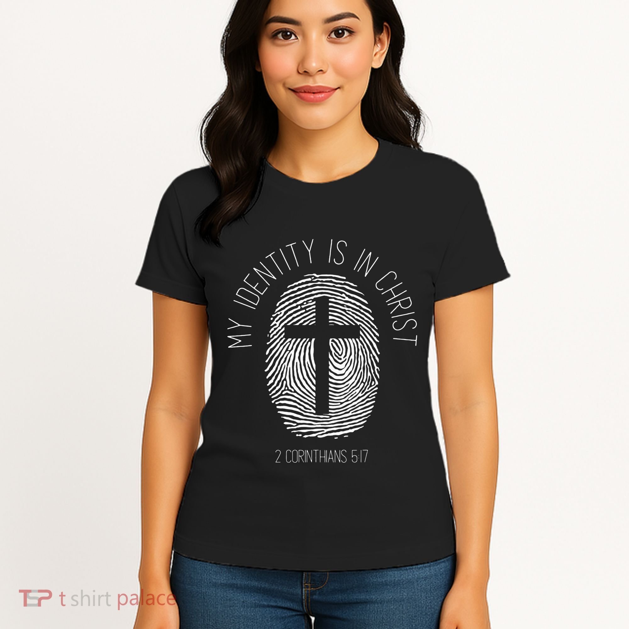 My Identity Is In Christ Jesus Christian Bible Verse Women's T-Shirt