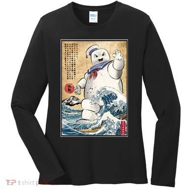 Marshmallow In Japan Marshmazilla Women's Long Sleeve Shirt
