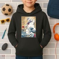 Marshmallow In Japan Marshmazilla Kids Hoodie thumb 2