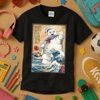 Marshmallow In Japan Marshmazilla Kids T-Shirt thumb 3