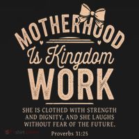 Motherhood Is Kingdom Work Coquette Bow Christian Mom Women's Hoodie thumb 2