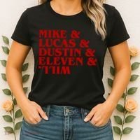 Mike & Lucas & Dustin & Elevin & Will Women's T-Shirt thumb 2