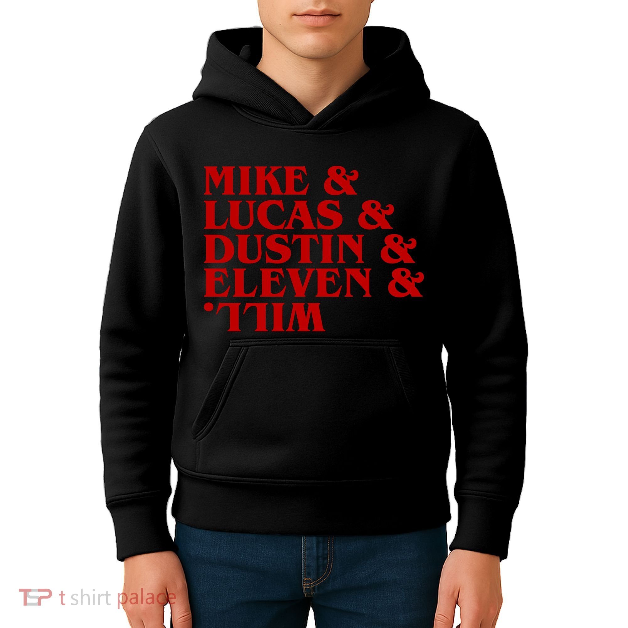 Mike & Lucas & Dustin & Elevin & Will Kids Hoodie