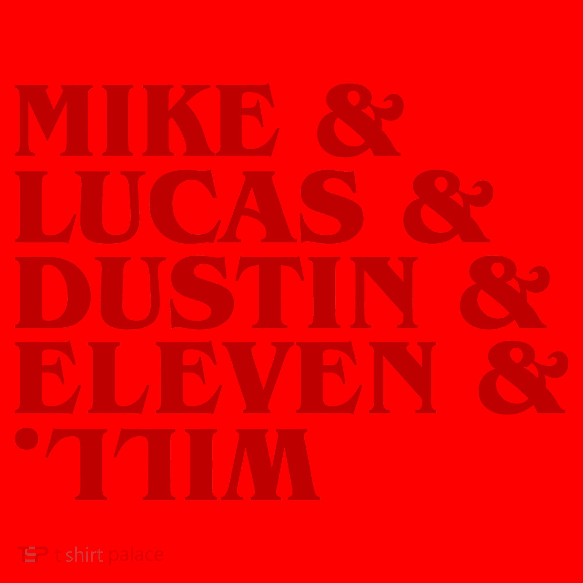 Mike & Lucas & Dustin & Elevin & Will Santa Hat