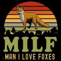 Man I Love Foxes Funny Milf Party Joke For Fox Lover Stripe Pom Pom Beanie thumb 2