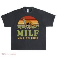 Man I Love Foxes Funny Milf Party Joke For Fox Lover Urban Oversized Heavyweight T-Shirt thumb 0