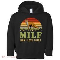 Man I Love Foxes Funny Milf Party Joke For Fox Lover Toddler Hoodie thumb 0