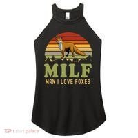 Man I Love Foxes Funny Milf Party Joke For Fox Lover Women's Perfect Tri Rocker Tank thumb 0