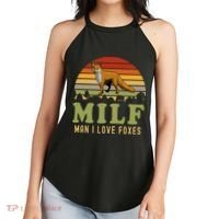 Man I Love Foxes Funny Milf Party Joke For Fox Lover Women's Perfect Tri Rocker Tank thumb 2