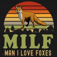 Man I Love Foxes Funny Milf Party Joke For Fox Lover Women's V-Neck T-Shirt thumb 4