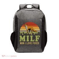 Man I Love Foxes Funny Milf Party Joke For Fox Lover Vector Backpack thumb 0