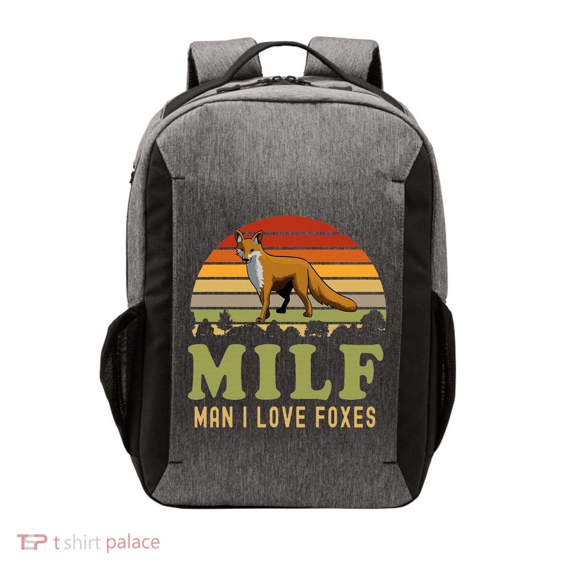 Man I Love Foxes Funny Milf Party Joke For Fox Lover Vector Backpack
