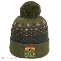 Man I Love Foxes Funny Milf Party Joke For Fox Lover The Baniff Cuffed Pom Beanie thumb 0