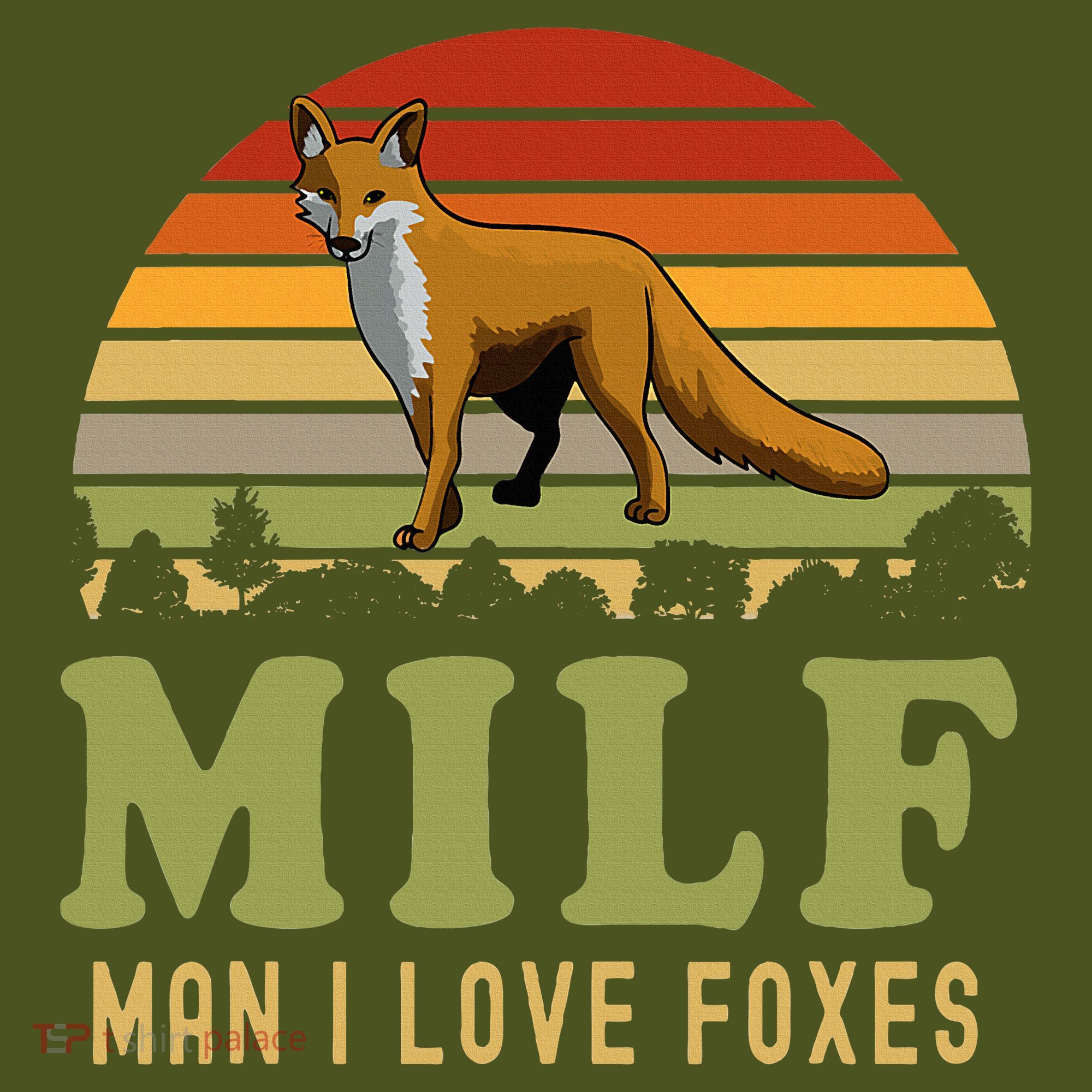 Man I Love Foxes Funny Milf Party Joke For Fox Lover The Baniff Cuffed Pom Beanie