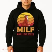 Man I Love Foxes MILF Funny Hoodie thumb 2