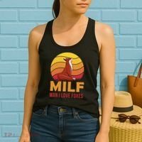 Man I Love Foxes MILF Funny Women's Tank Top thumb 2